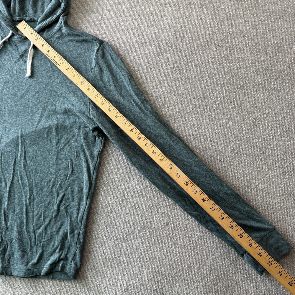 Marine Layer Pullover Shirt Hoodie Lightweight Teal Men's Size Large - Picture 5 of 8